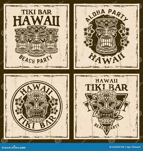 Tiki Bar Logos Vector Images (over 120) .